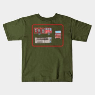 Fire Truck Kids T-Shirt